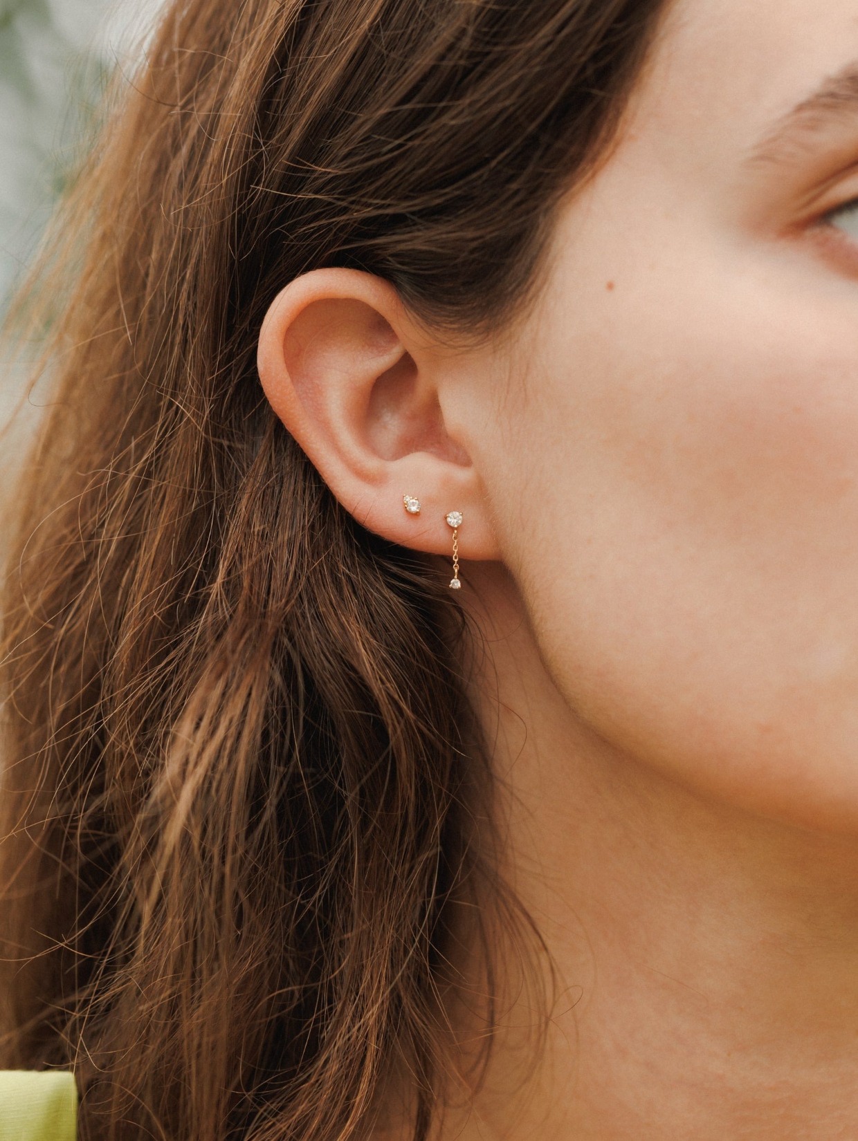 sapphire drop earrings by gldn