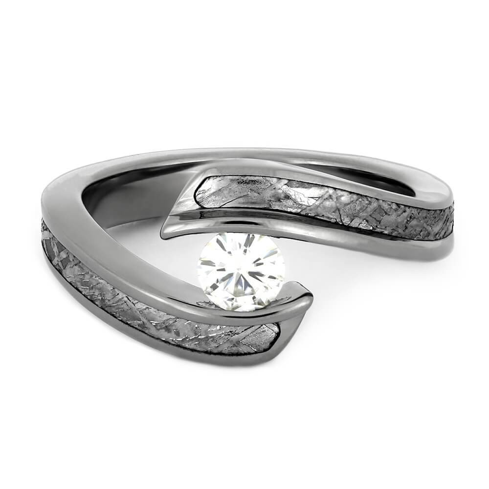 moissanite engagement ring by jewelry by johan