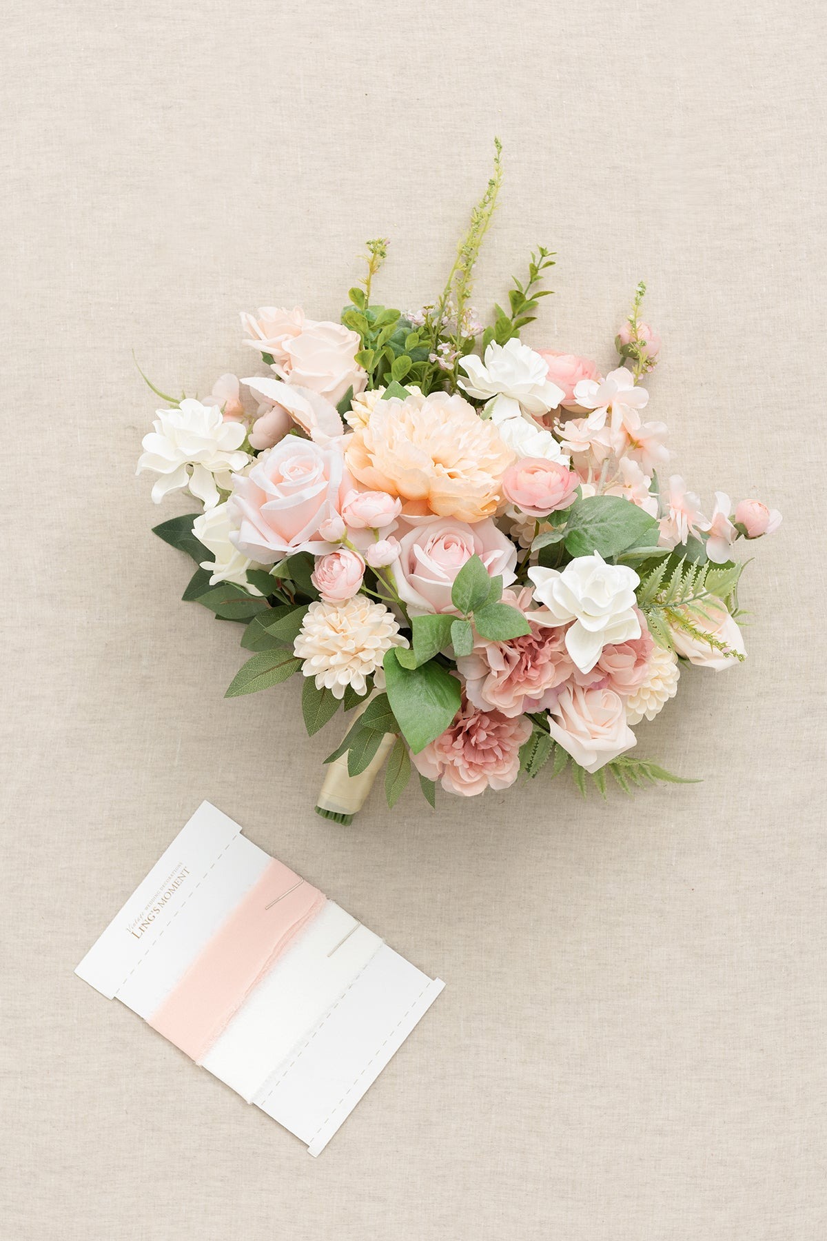 realistic faux wedding bouquet