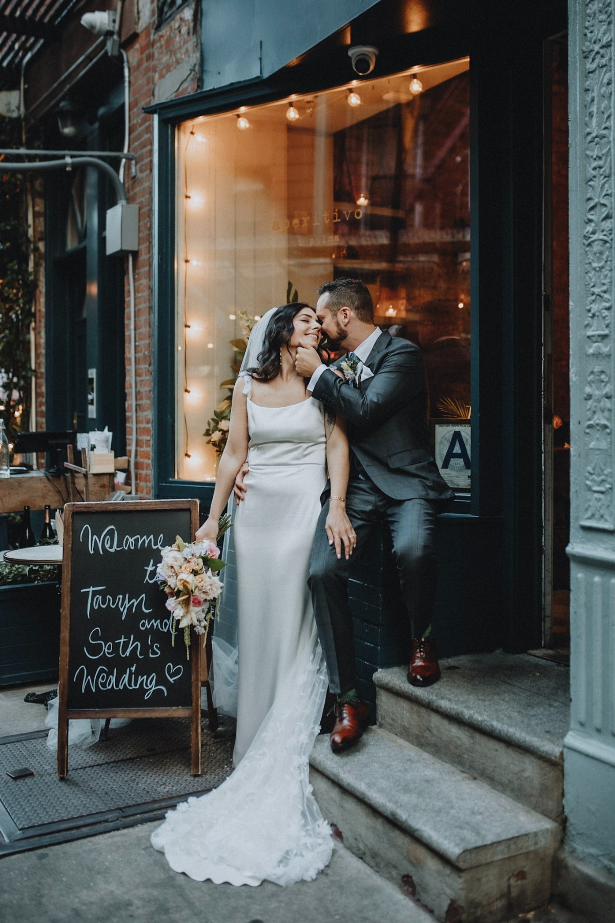 NYC bar and restaurant wedding