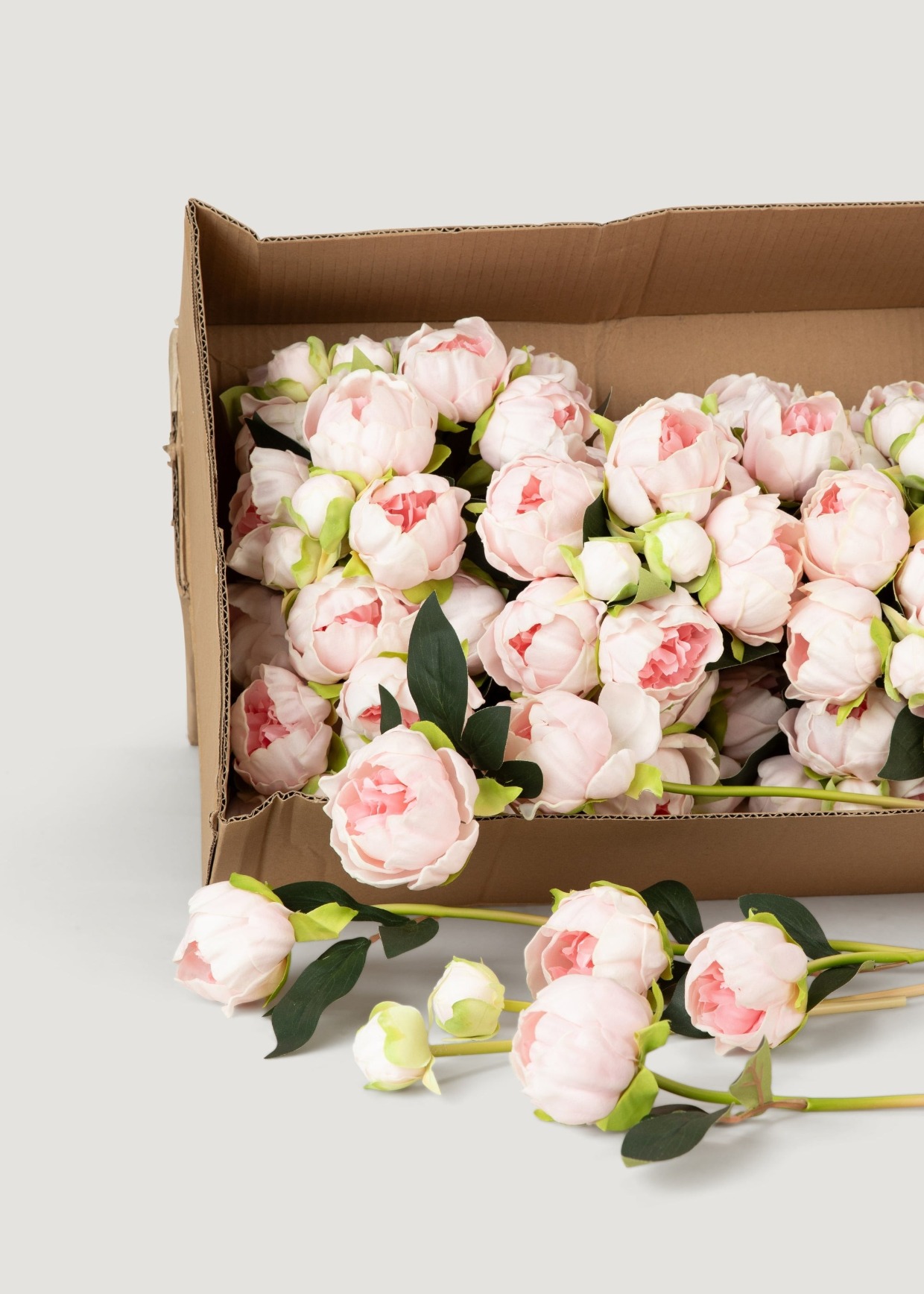faux peonies