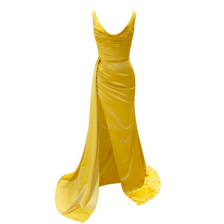 Amélie Off-The-Shoulder Gown- Yellow