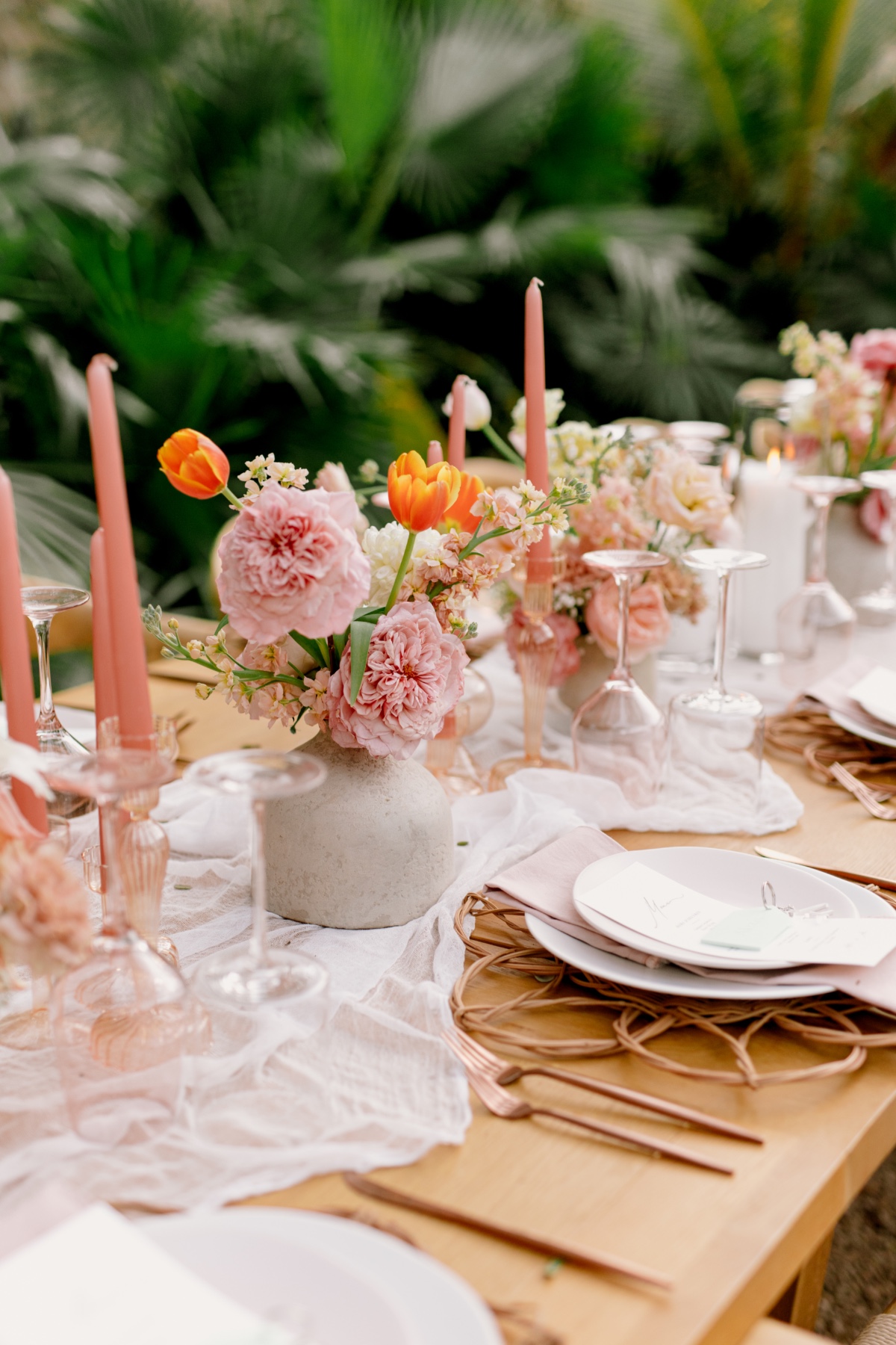 pastel tropical wedding ideas