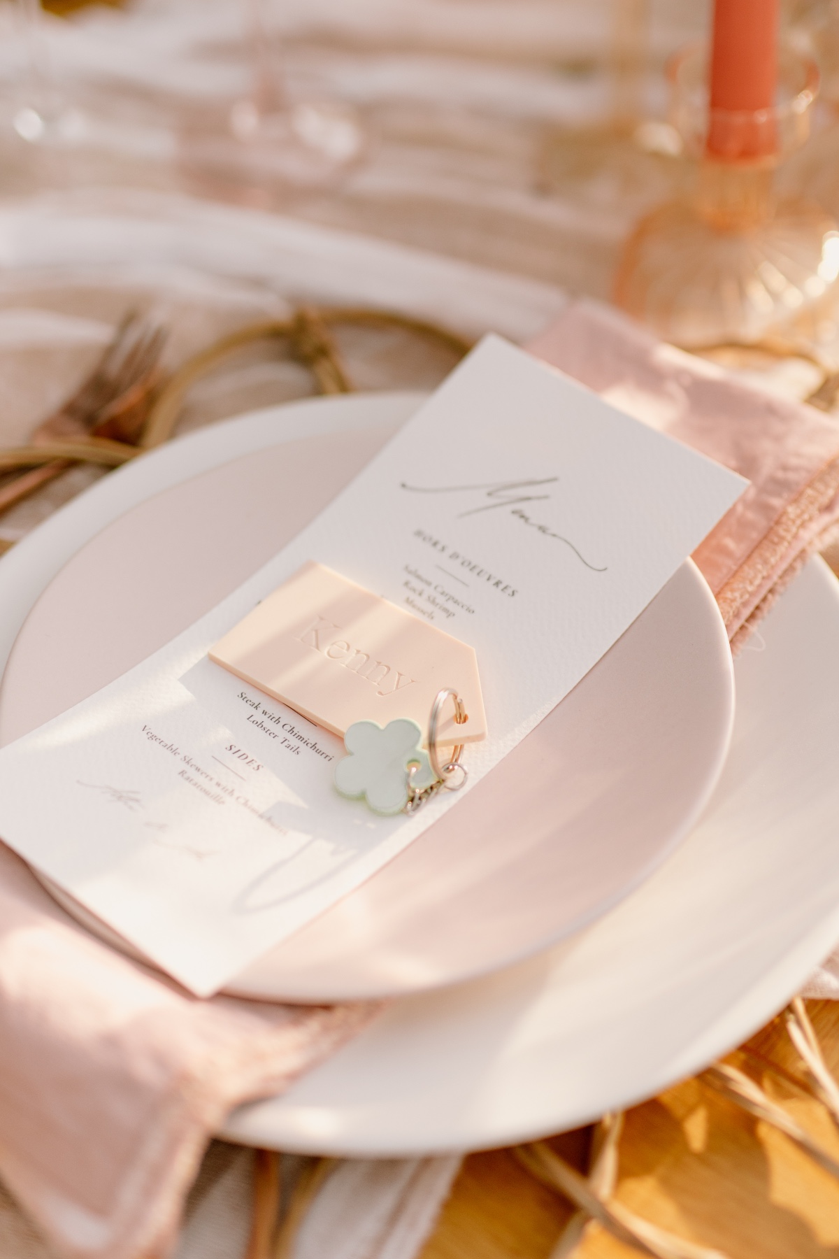 keychain escort cards