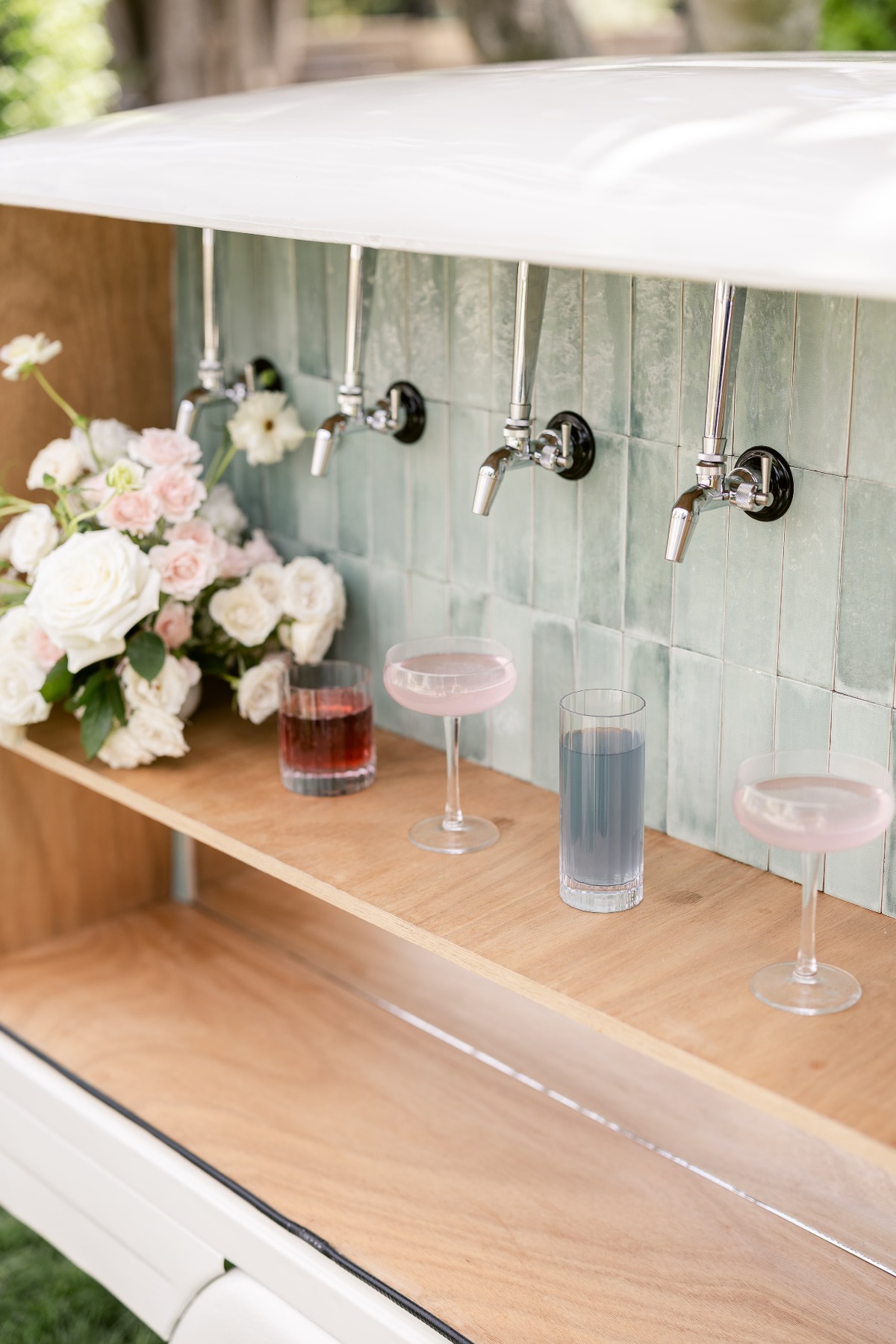 wedding bar with taps
