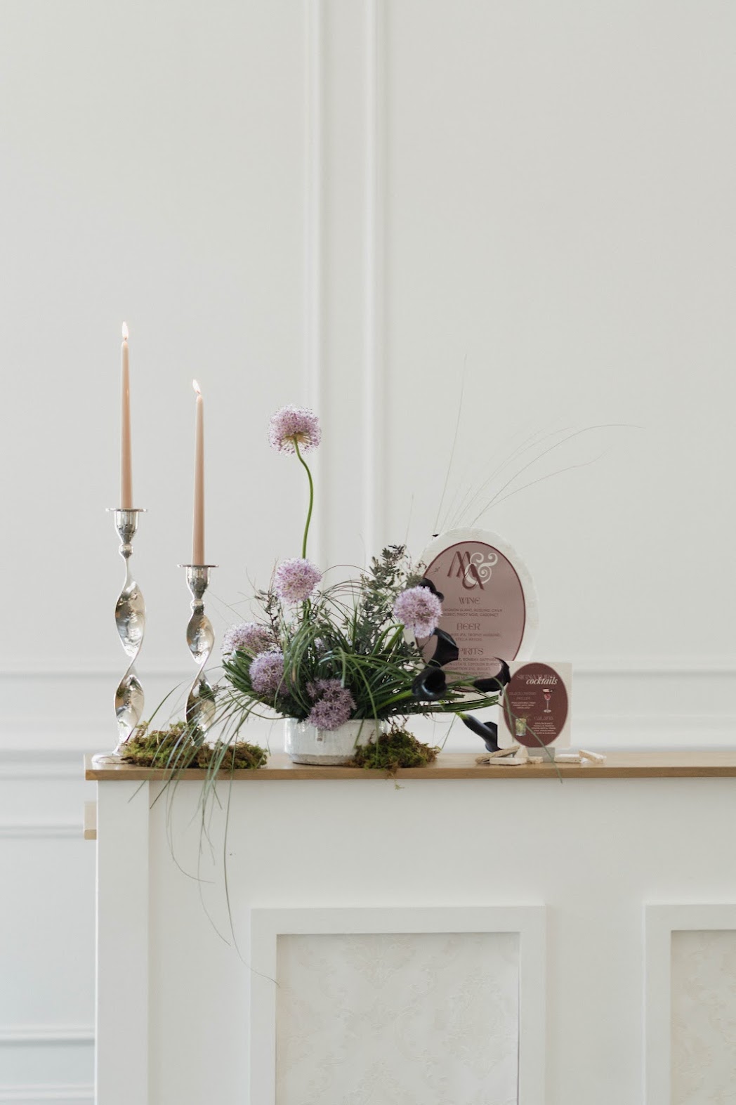 muted purple decor