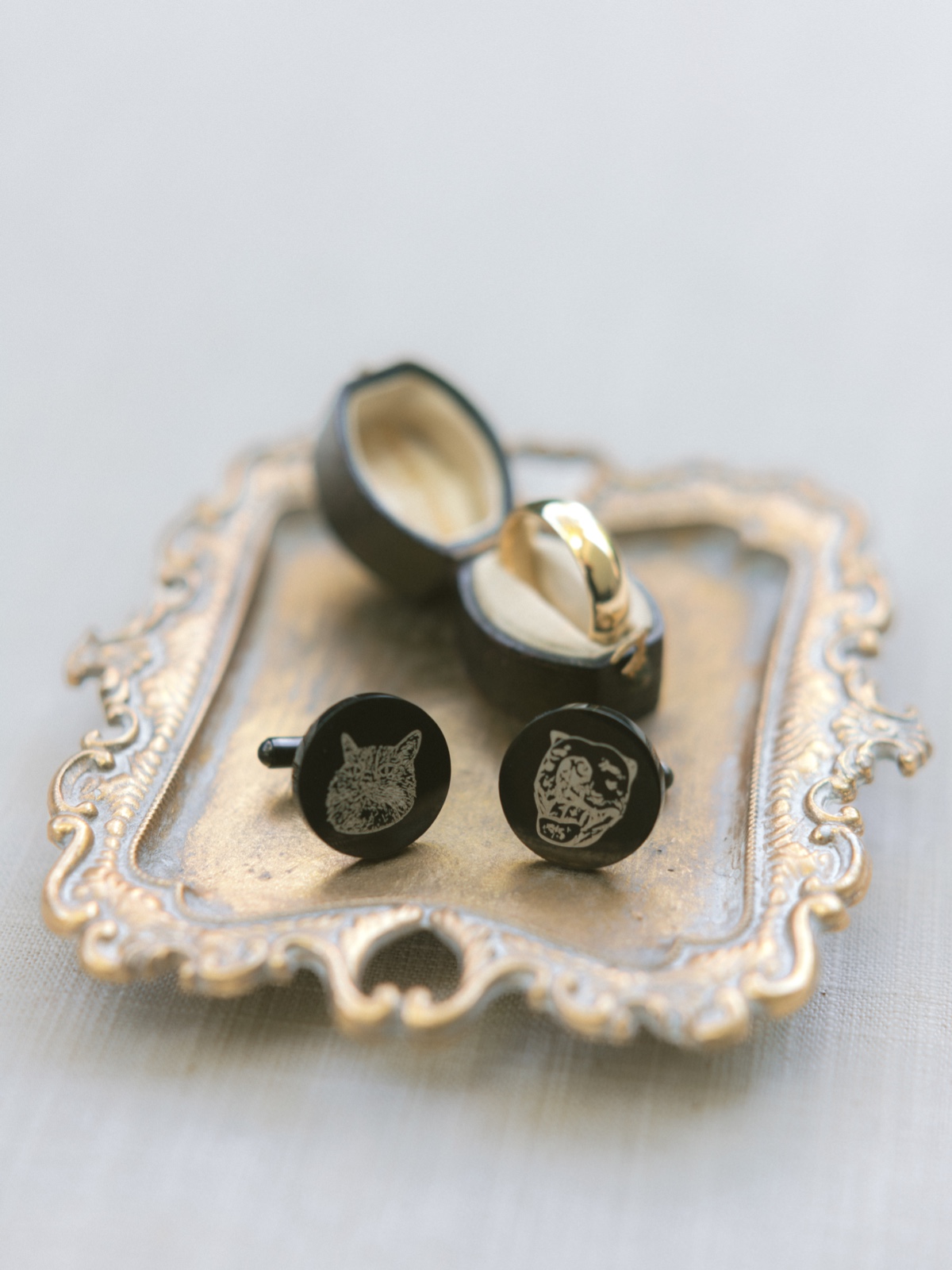 custom pet cufflinks for groom gift