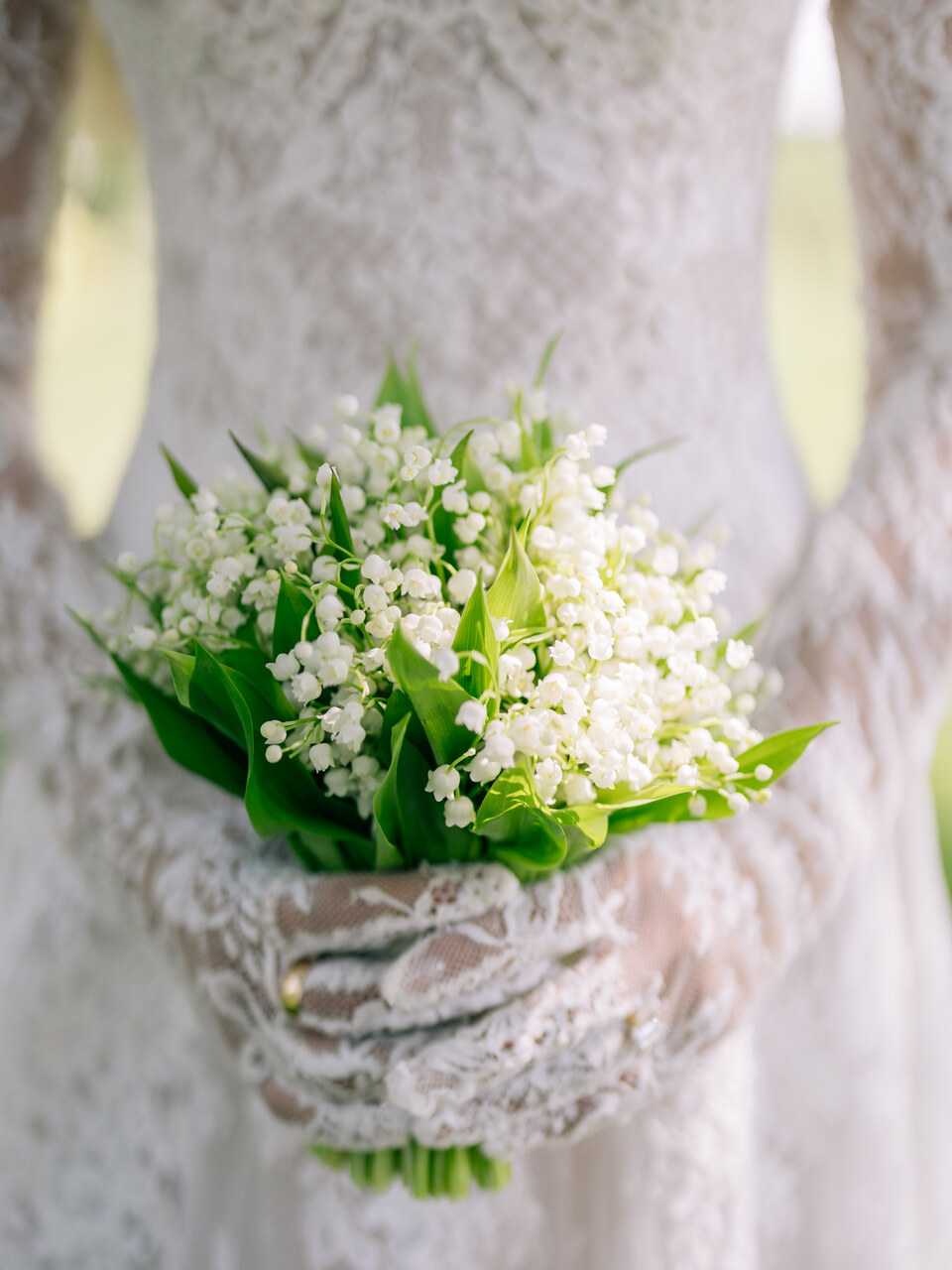 lily of the valley bridal bouquet