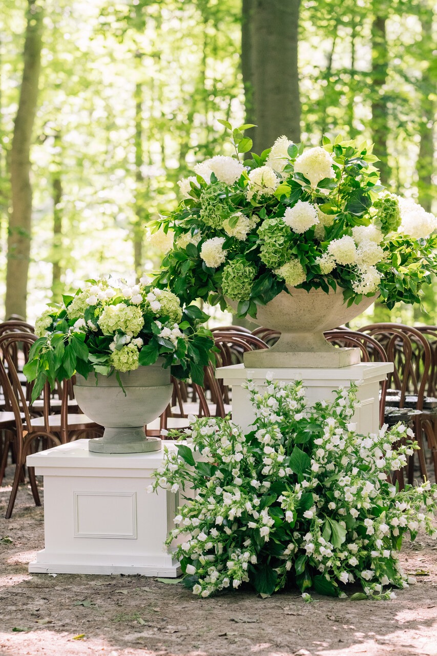 lily of the valley wedding arrangements
