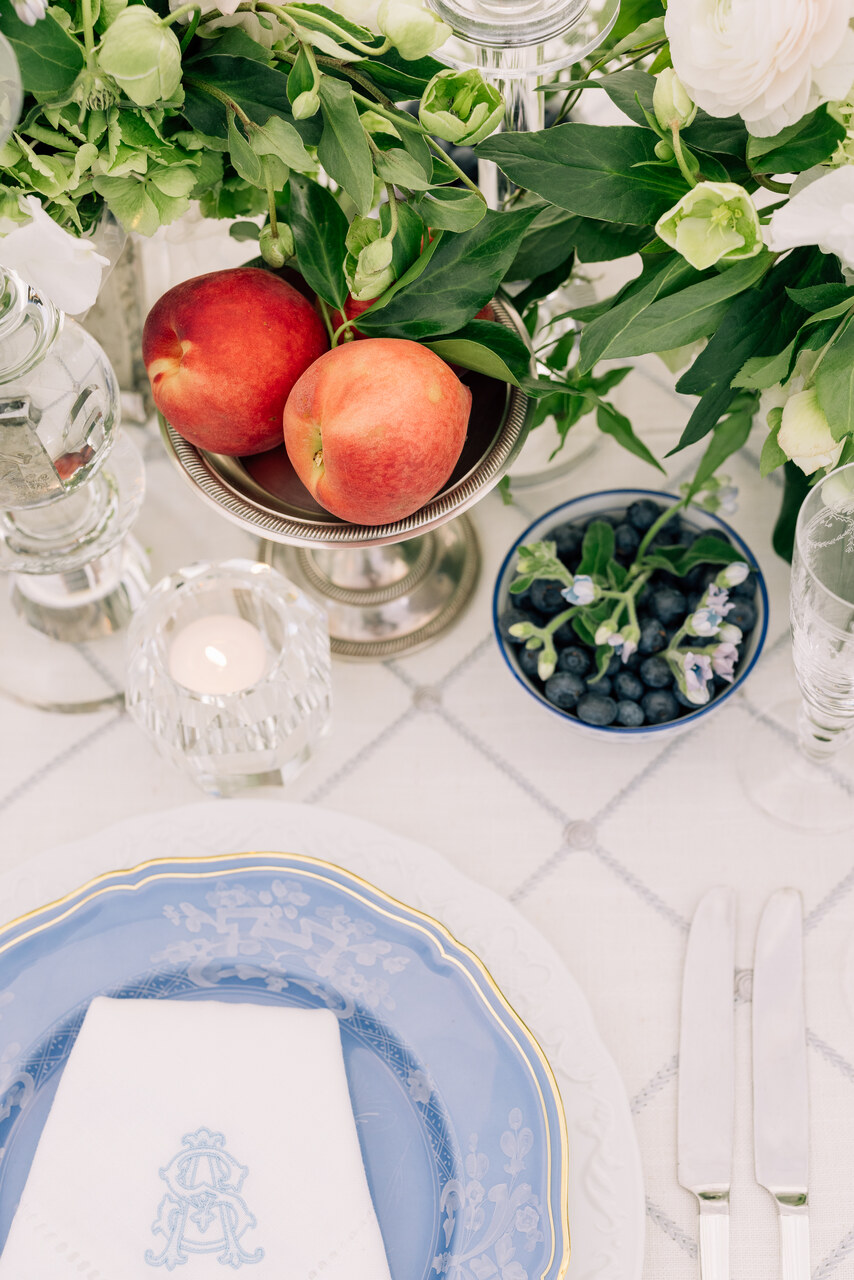 fresh produce decor for wedding