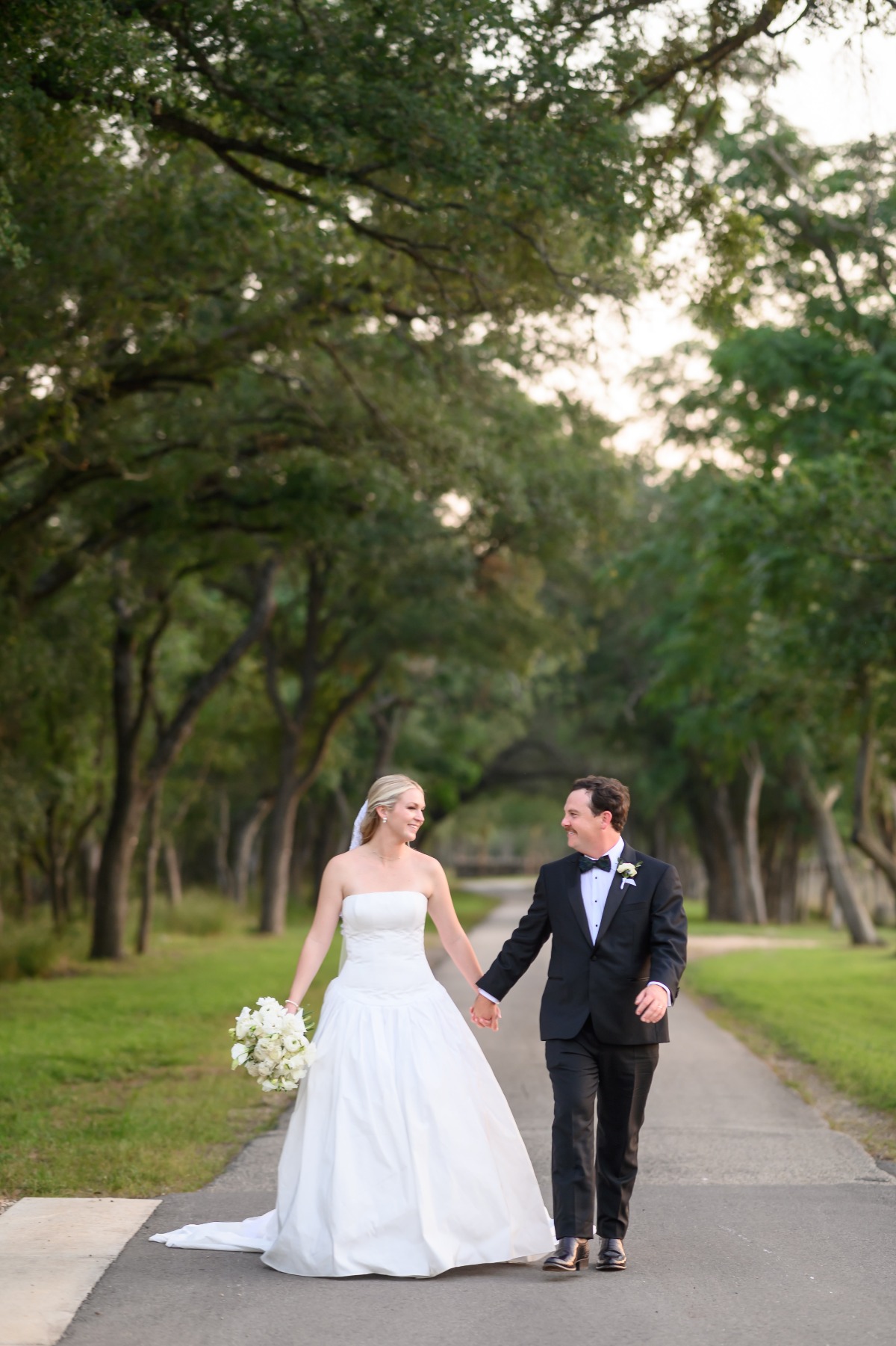 drop waist wedding gown