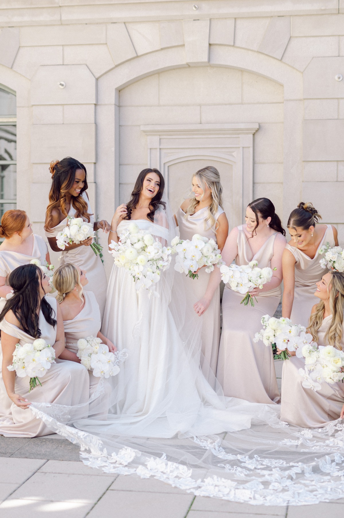champagne bridesmaid dress ideas