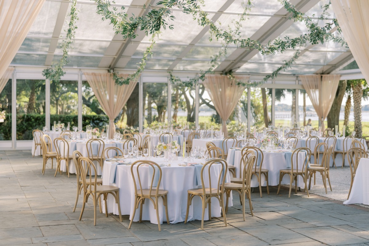 structured tent reception