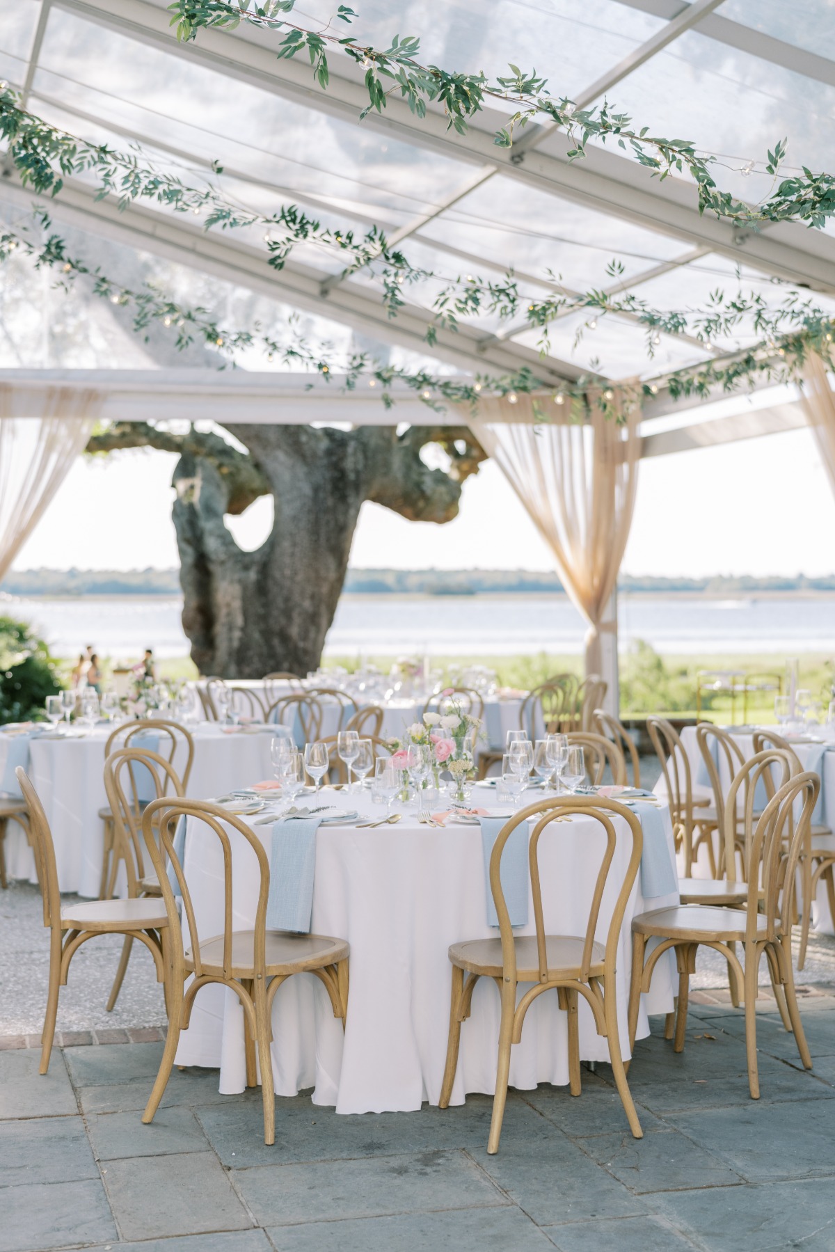 draped greenery