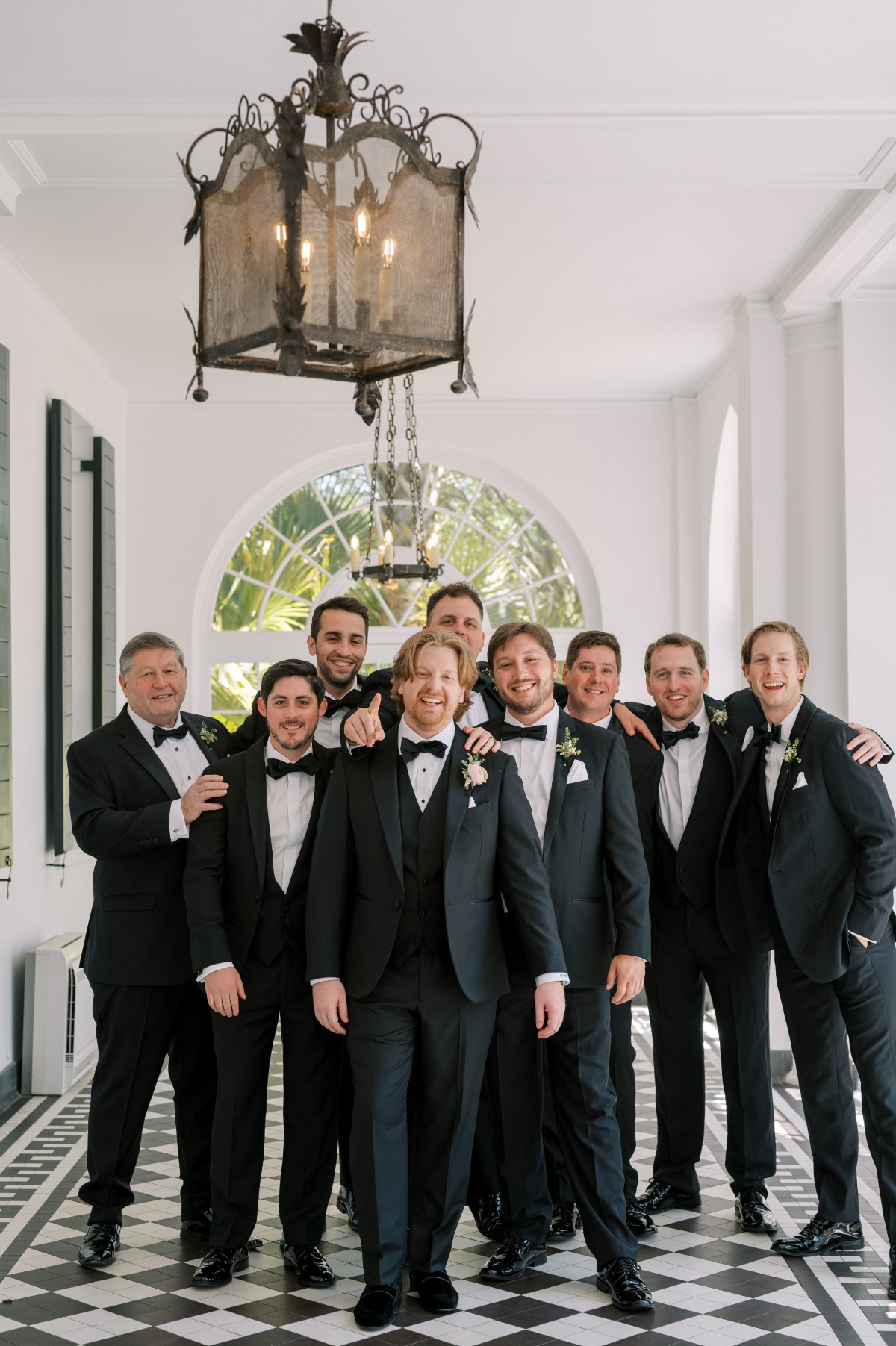 classic black tie groomsmen