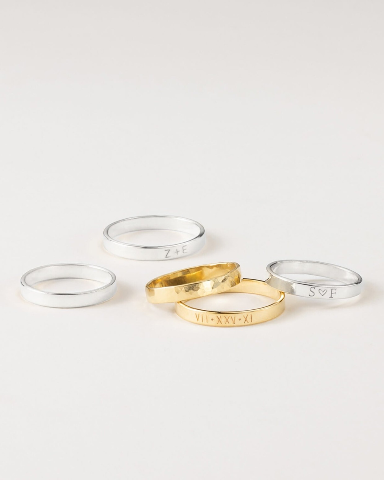 affordable solid gold wedding bands by gldn