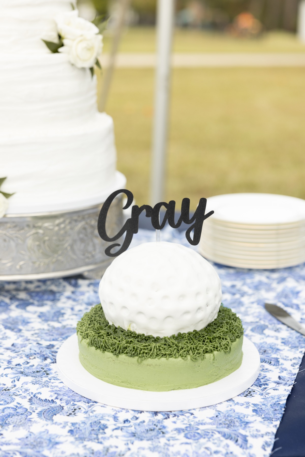 golf themed groom cake