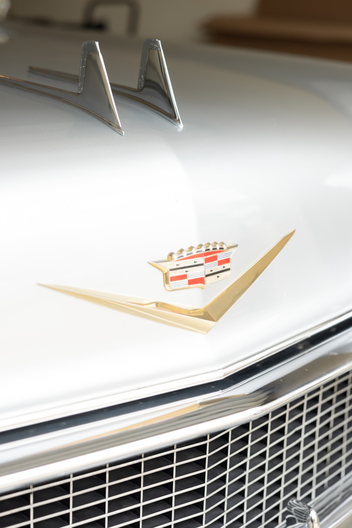 vintage Cadillac wedding entrance