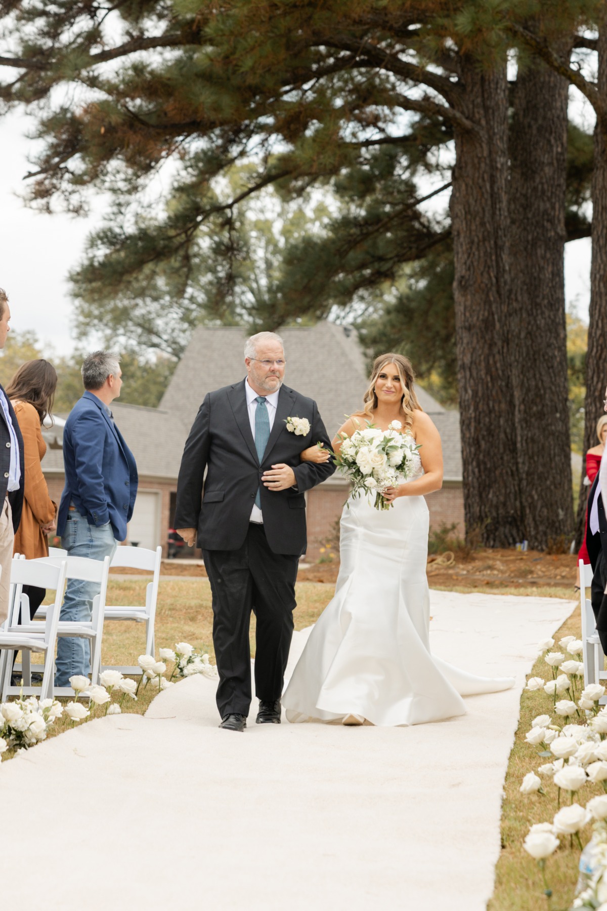 backyard wedding ceremony