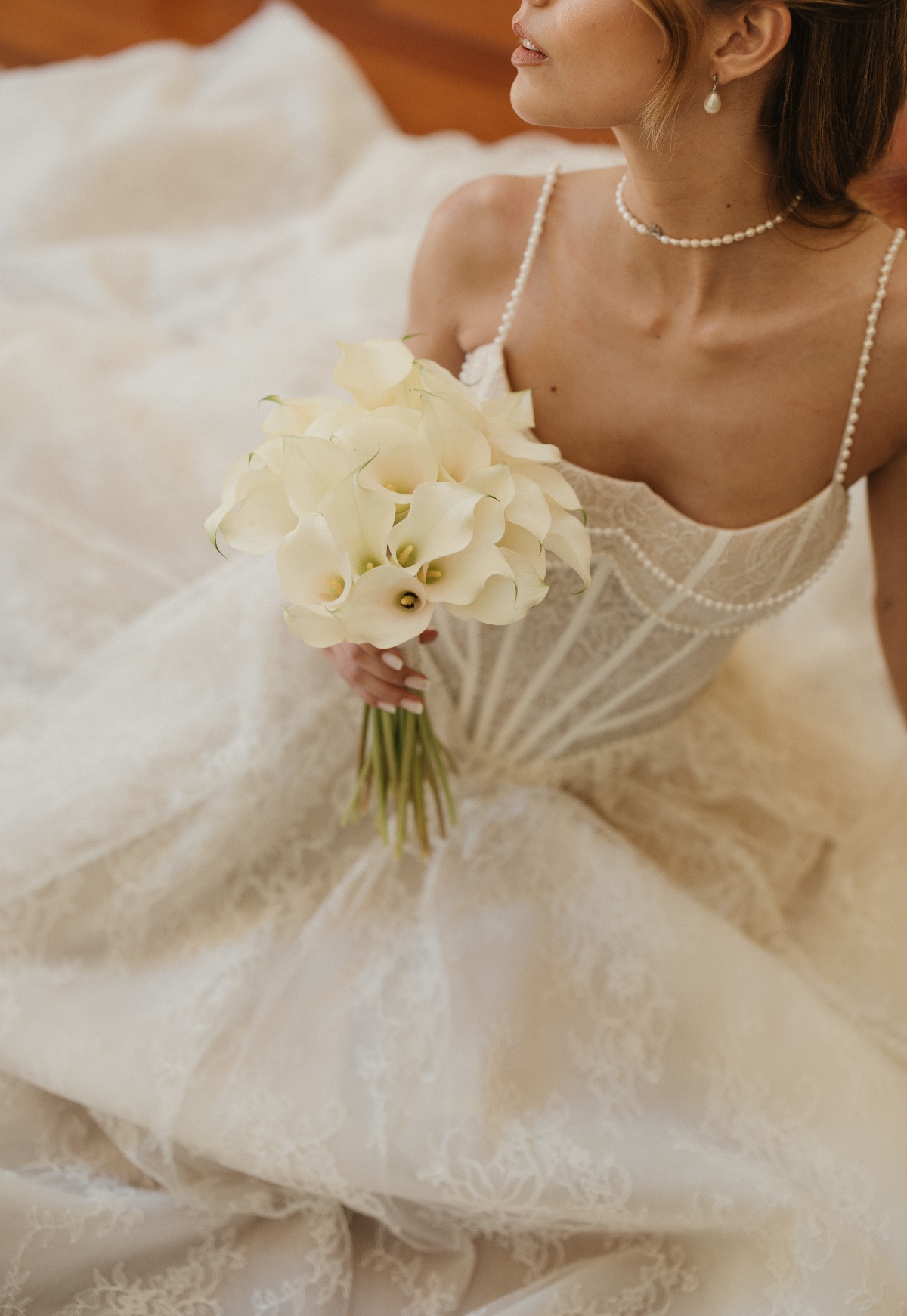 pearl straps and pearl jewelry