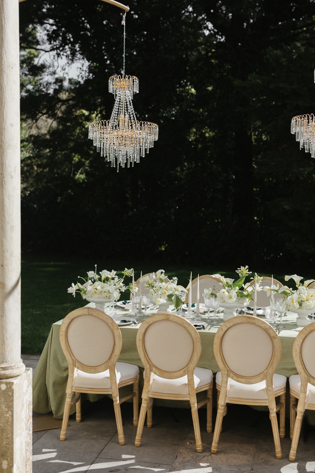 outdoor chandeliers