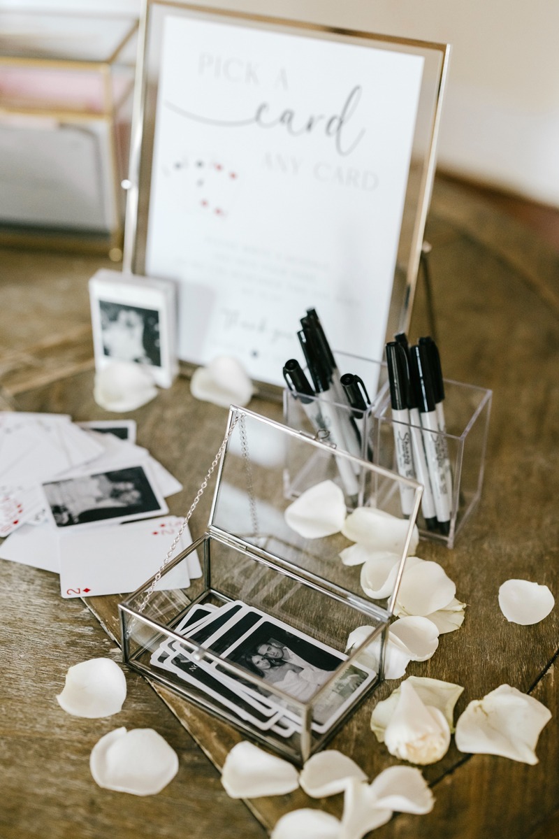 deck of cards guest book