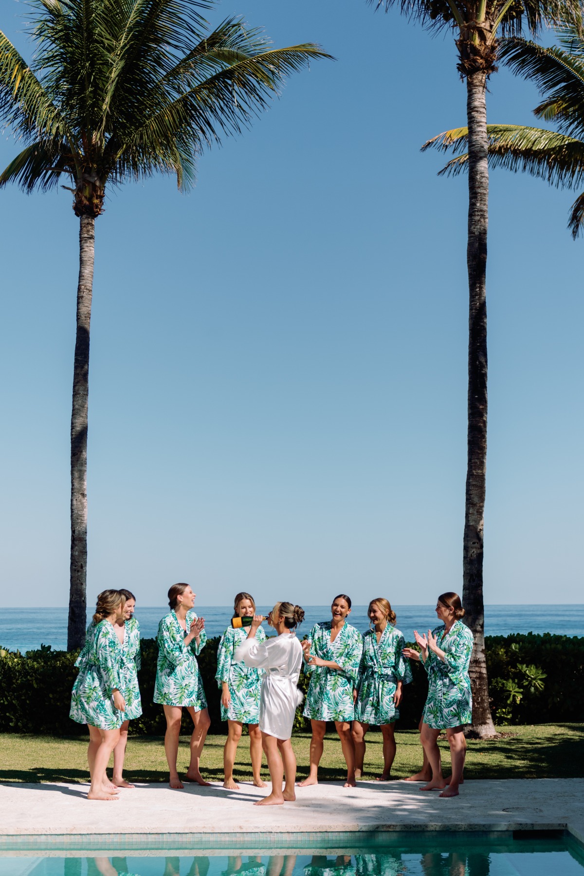 tropical silk robes