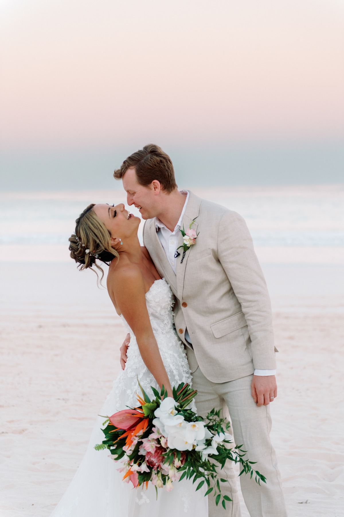 beach wedding portraits