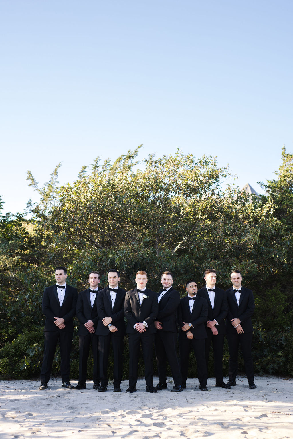 classic black tie groomsmen