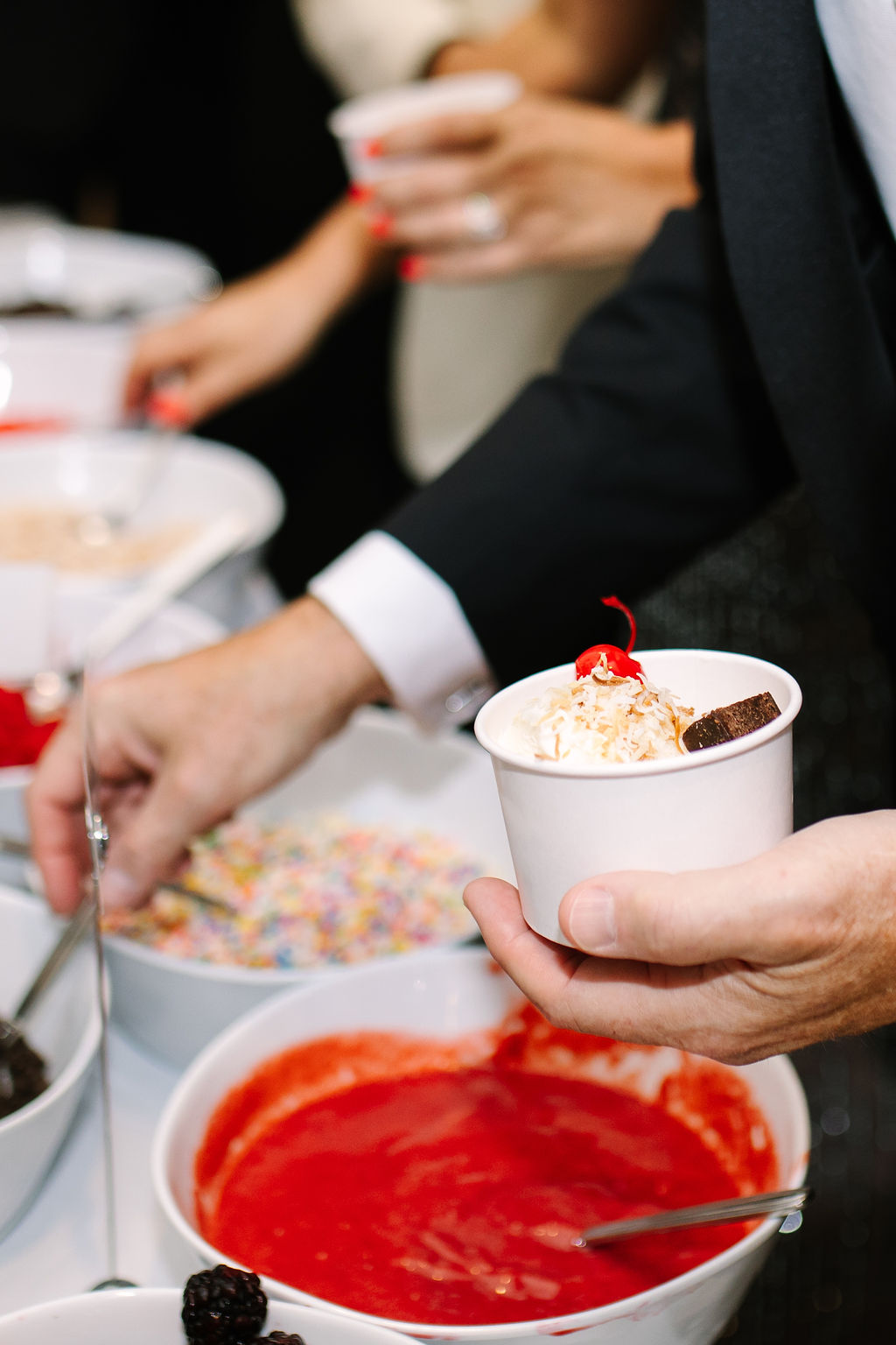 ice cream sundae bar