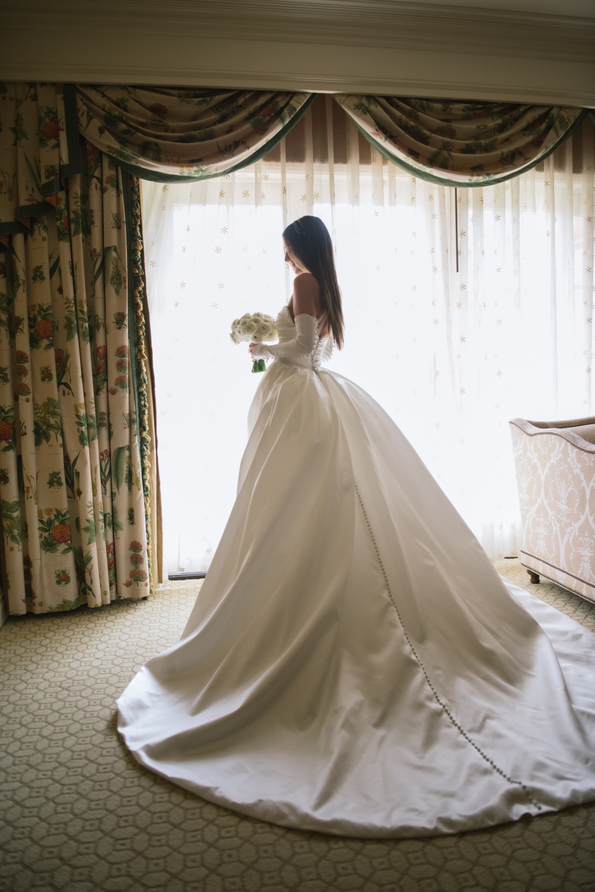 dramatic designer ballgown 
