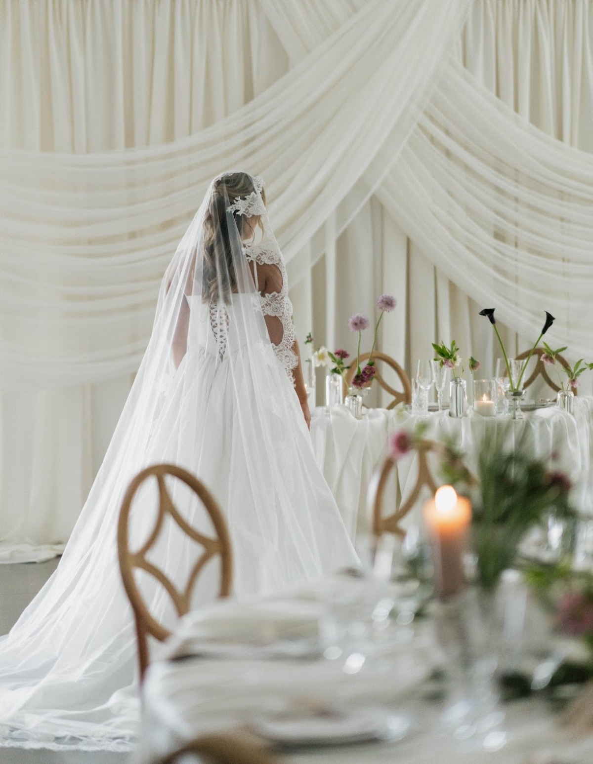 draping for reception