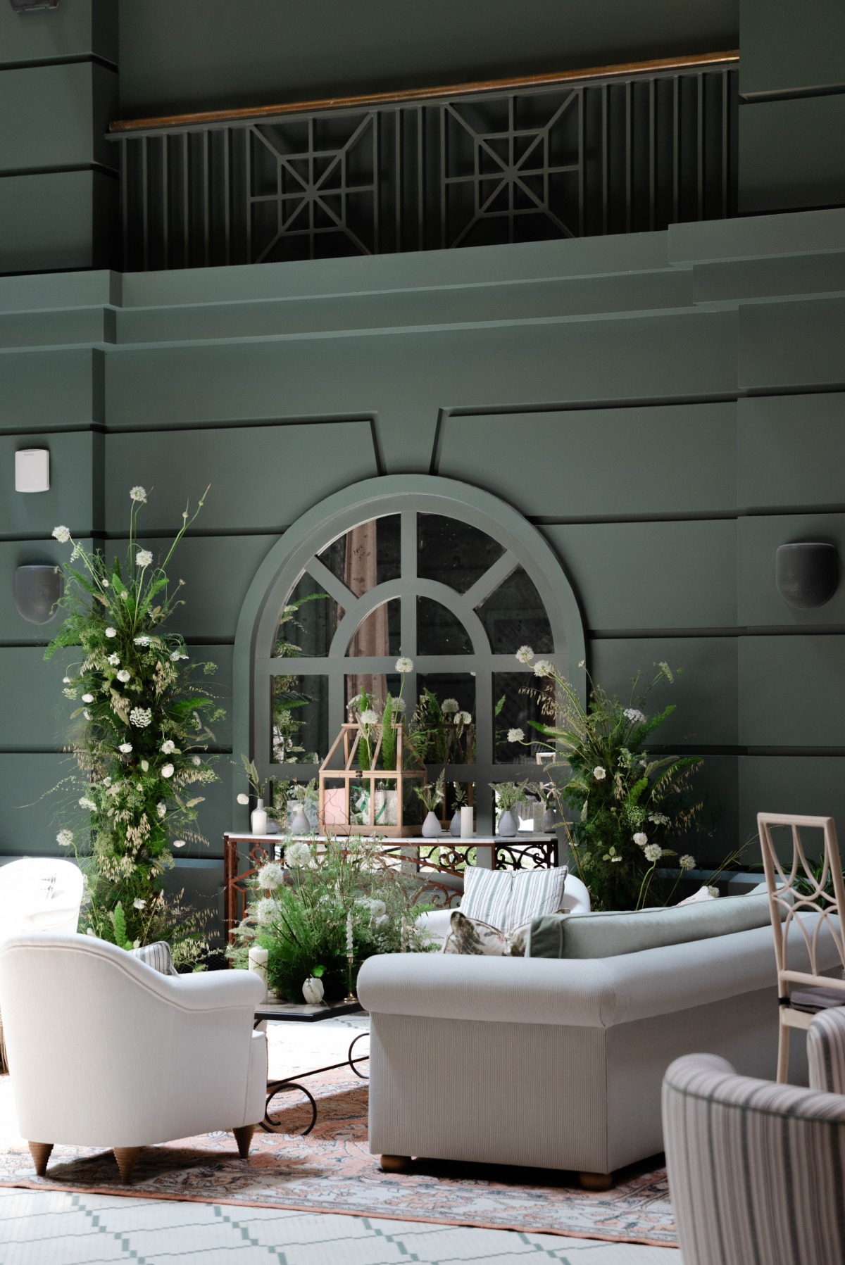 garden-inspired seating area