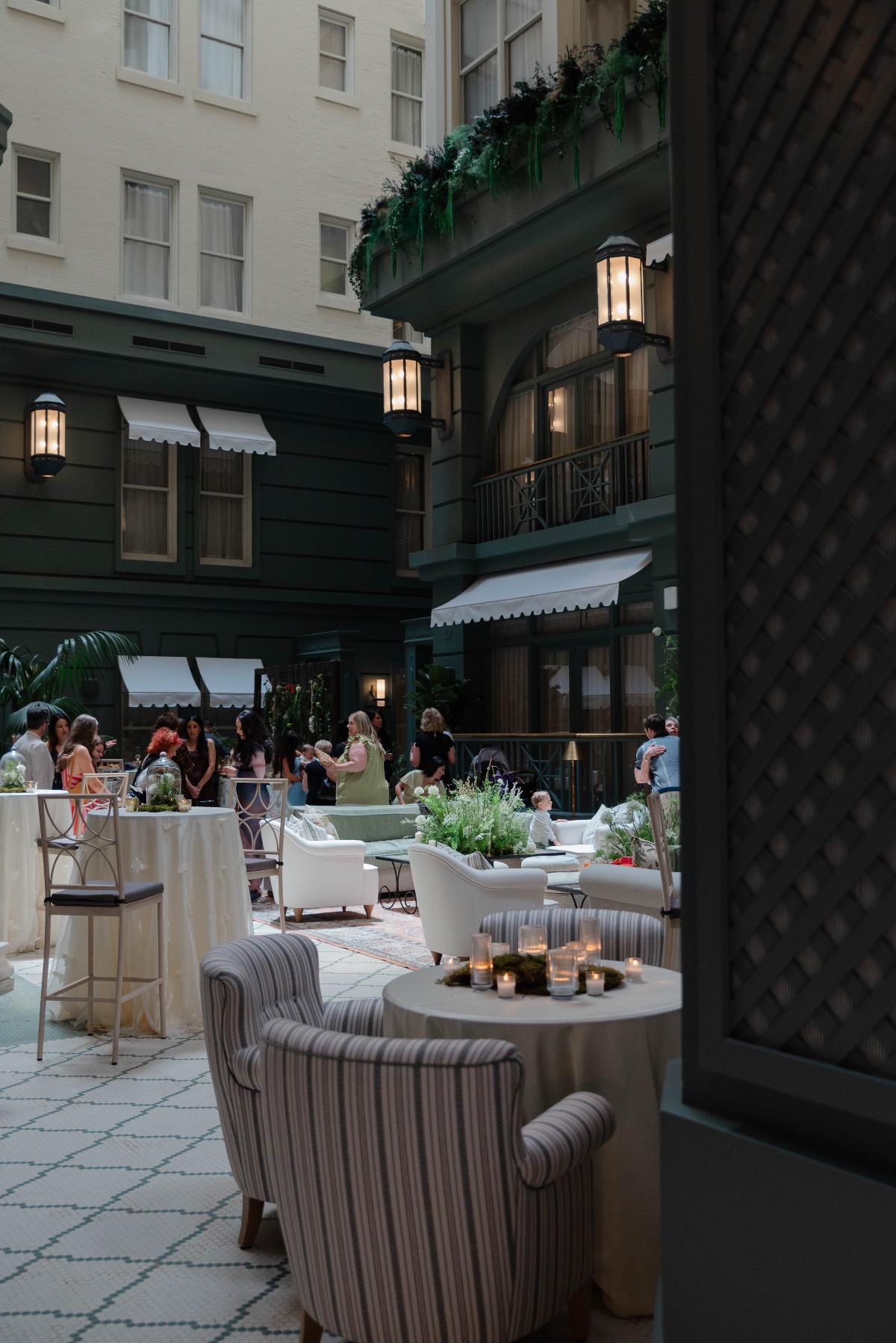 courtyard bridal shower