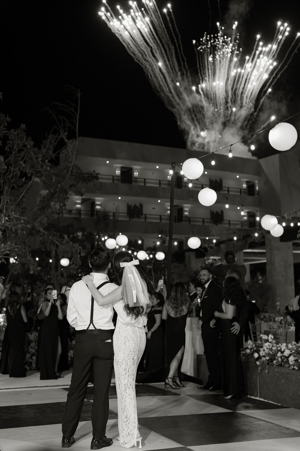 fireworks for wedding finale