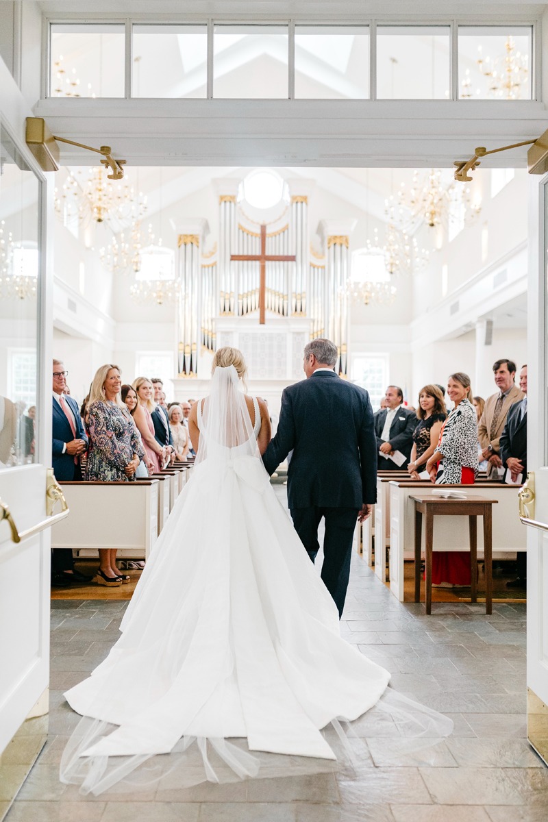 simple church wedding decor