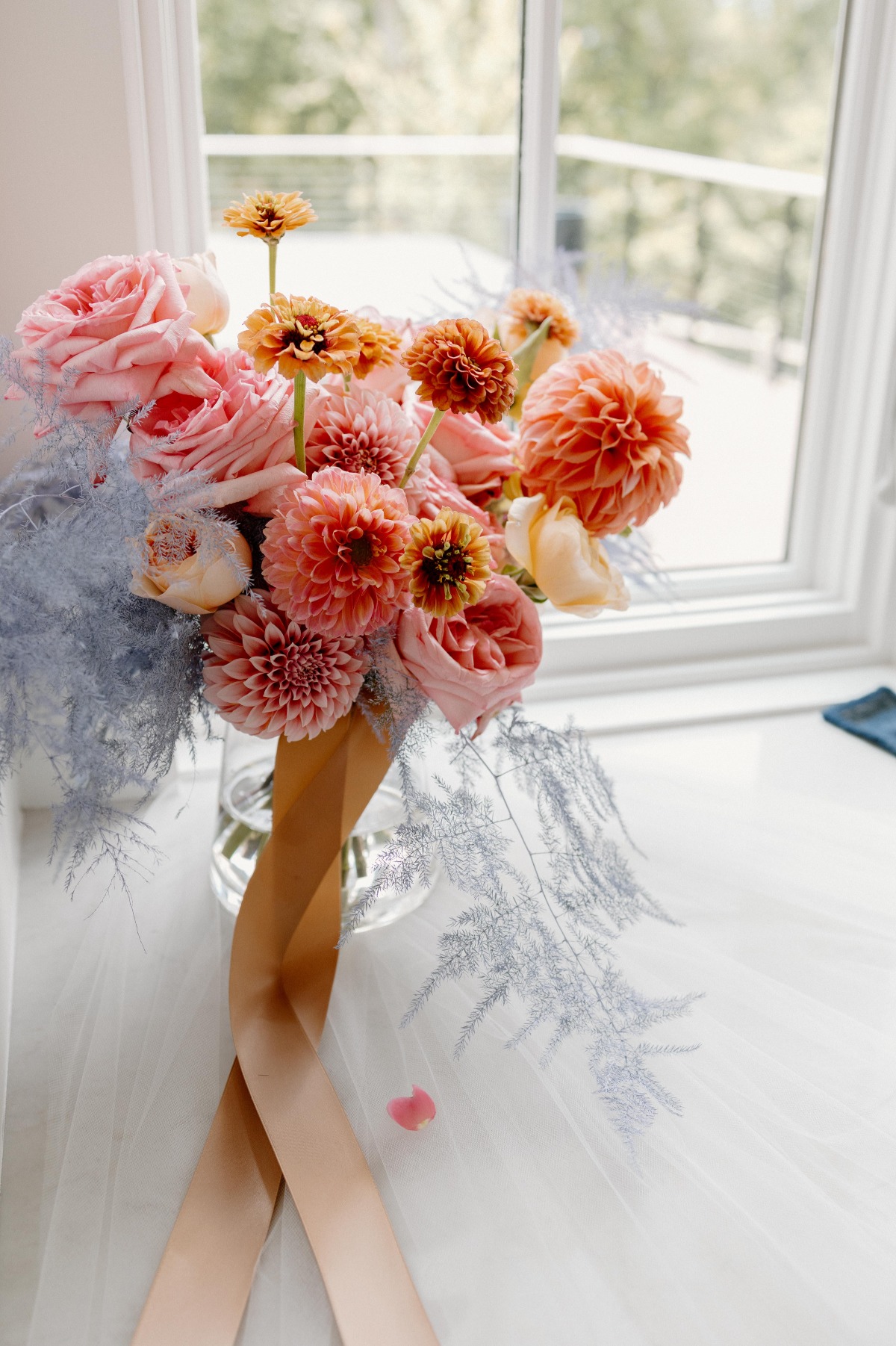 pastel bridal bouquet