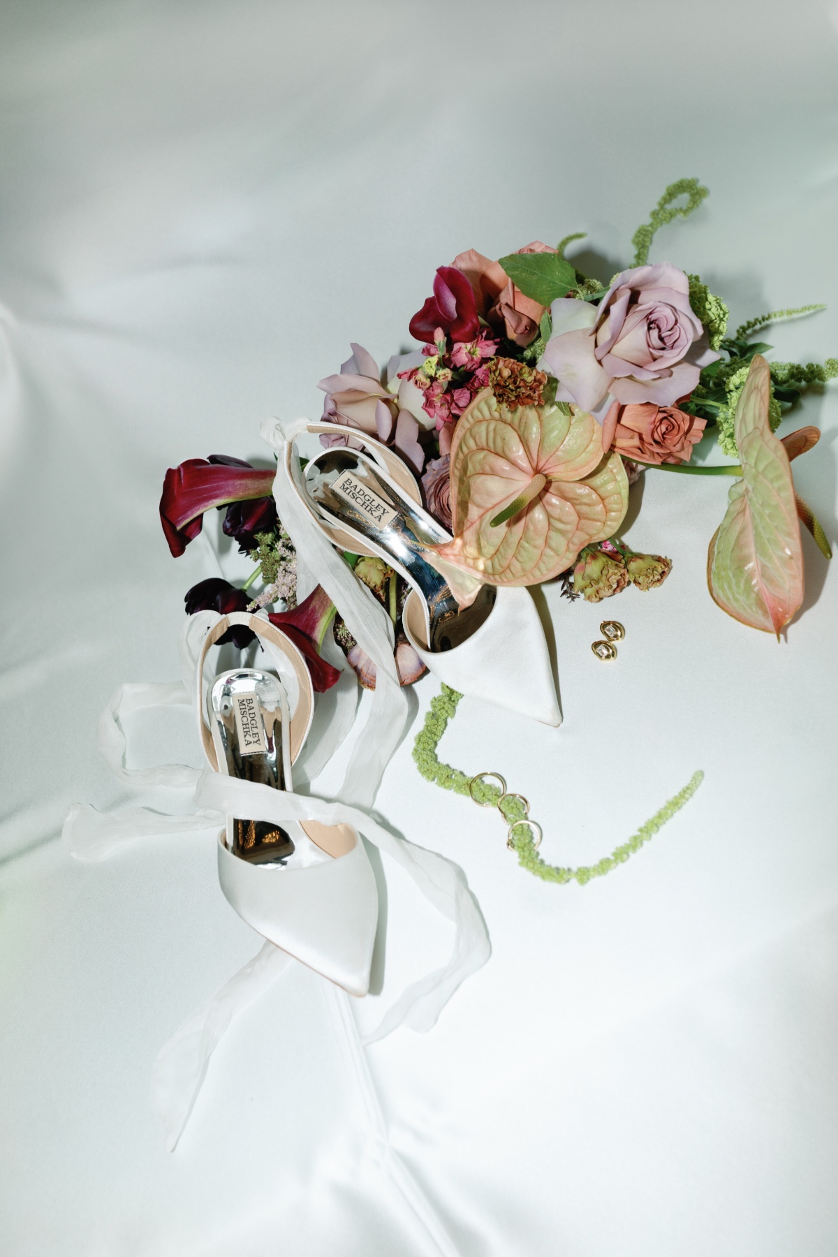 flash photography bridal details