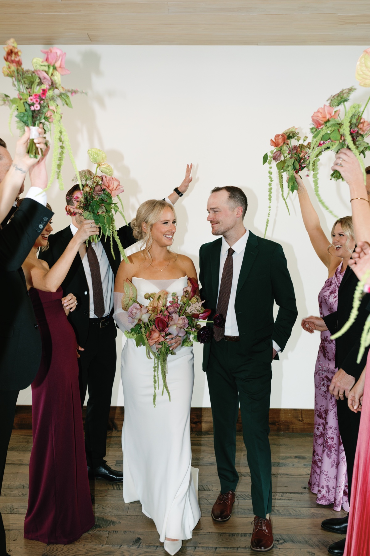 simple wedding exit photo ideas