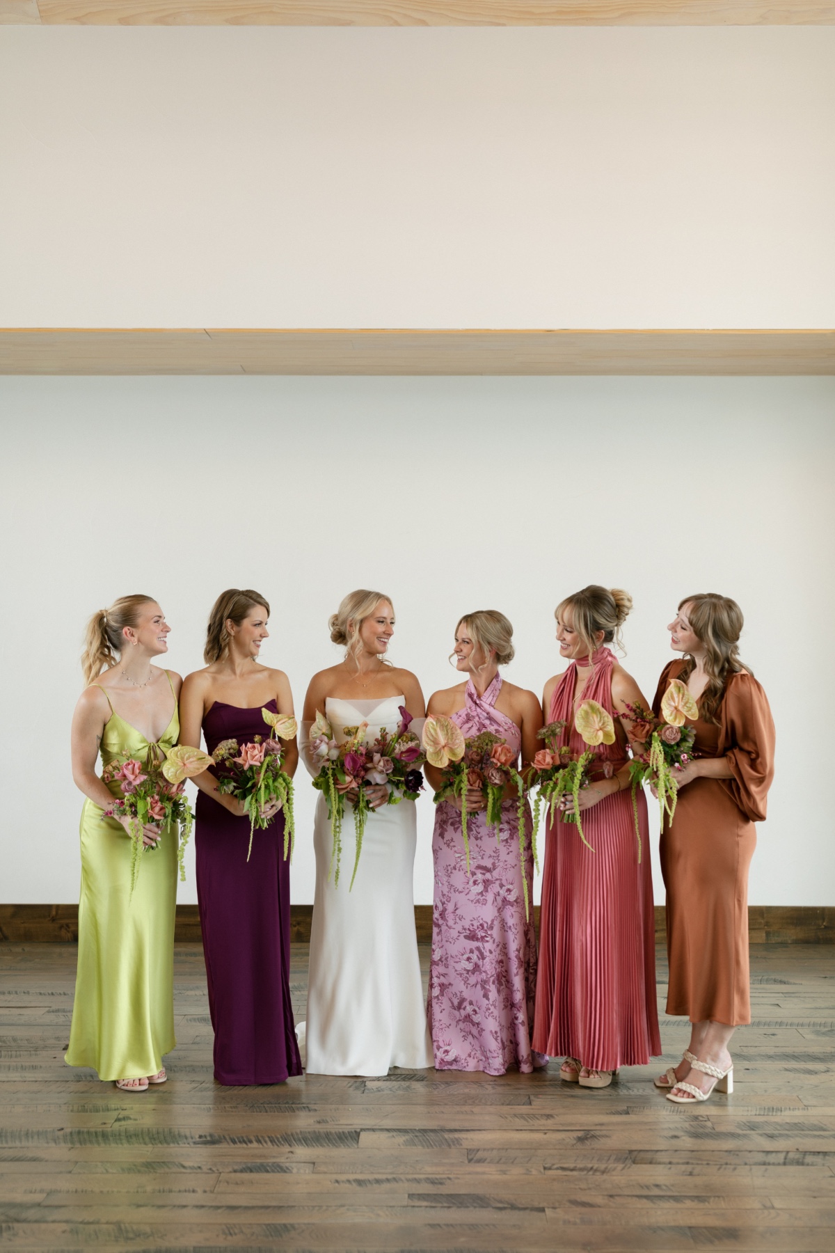 70s inspired bridesmaid dresses