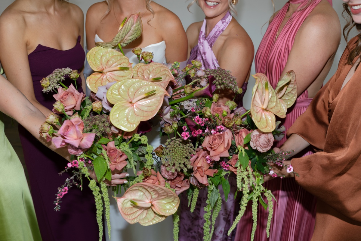 multi color bridesmaid dresses