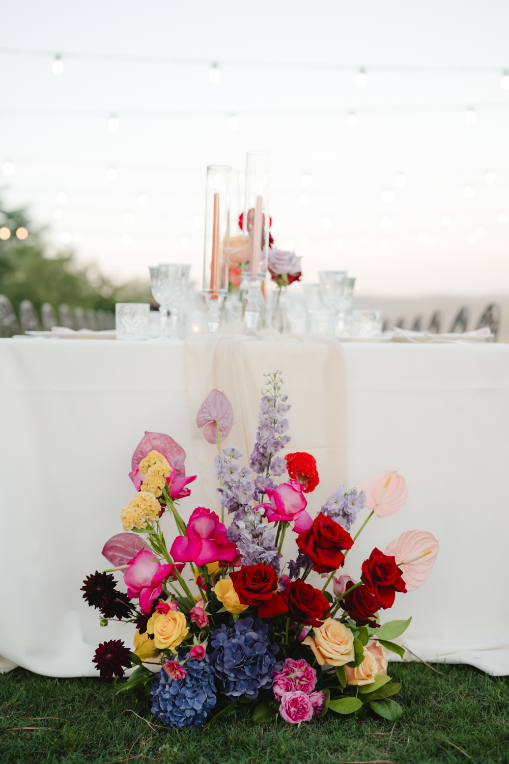 colorful wedding reception ideas