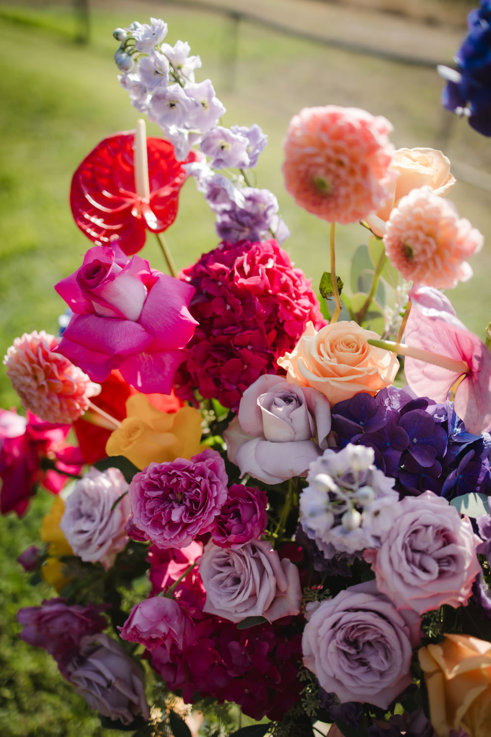 fuchsia wedding flowers