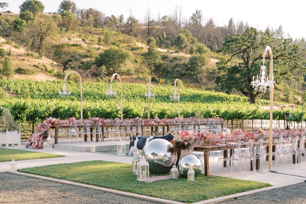 poolside reception