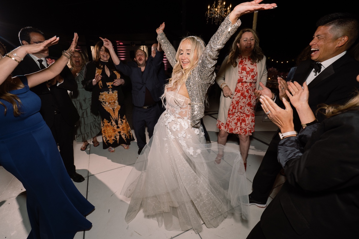 glitter reception jacket