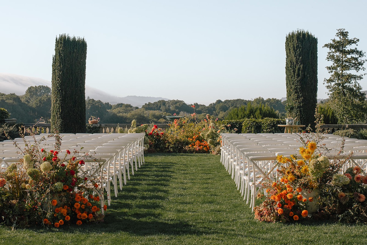 wildflower inspired wedding ceremony