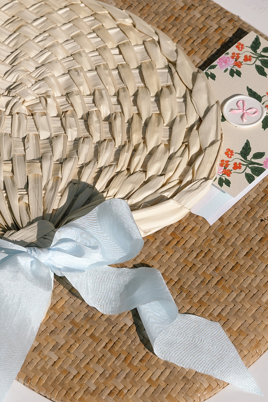 basket woven fans 
