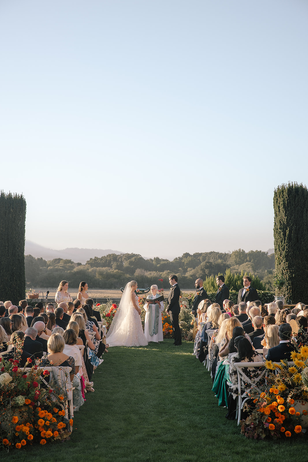 wildflower garden inspired wedding ceremony 