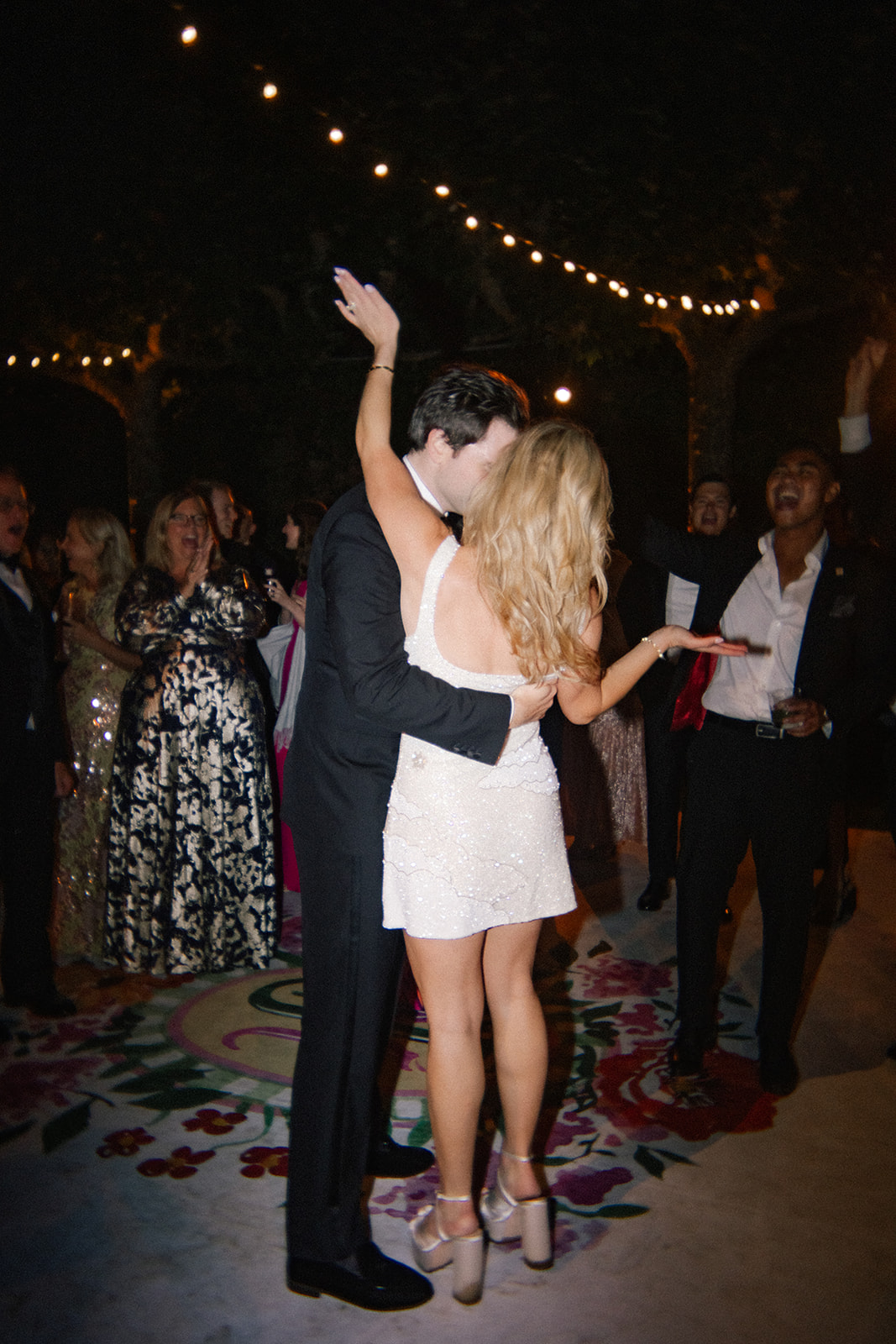 custom floral dance floor