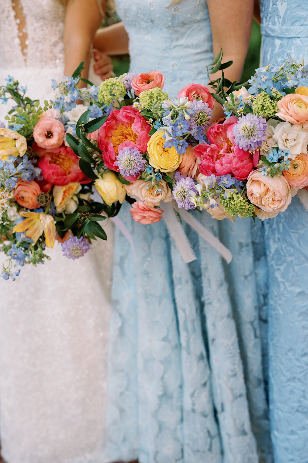 blue bridesmaid dresses